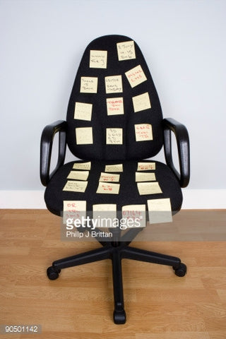 Chair Post-It Note Bomb